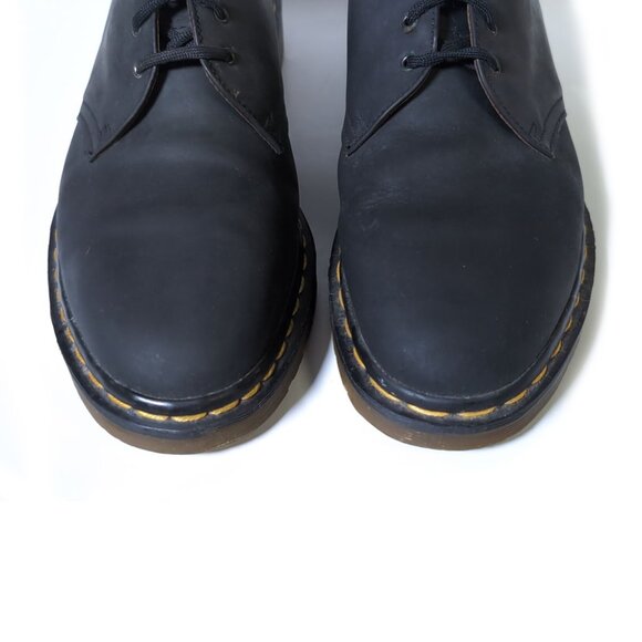Vintage DR MARTENS Black 1461 MADE IN ENGLAND Shoes  MEN'S US Size 11 | UK 10 - Picture 4 of 13